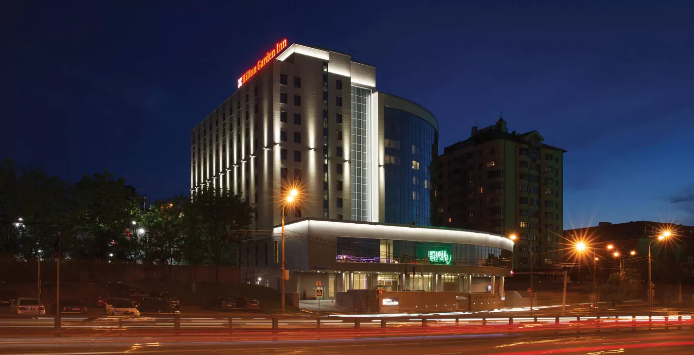 Фасадное освещение для Hilton Garden Inn