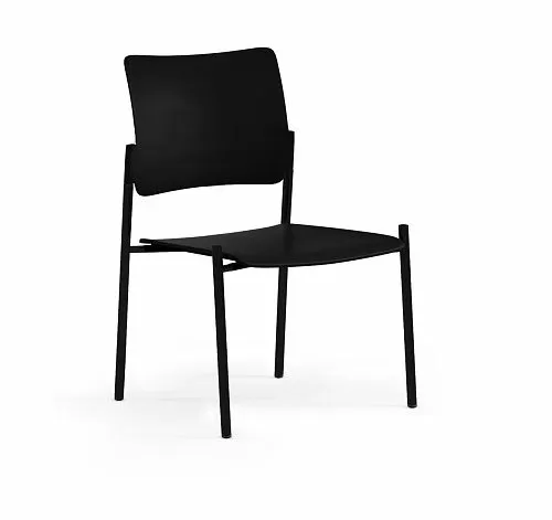 ПИНКО/PINKO Кресло пласт, 4 ч.оп,б/п ЧЕРНЫЙ/ЧЕРНЫЙ