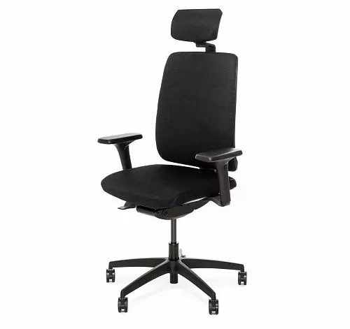 ДИОН/DION Кресло,синх, 1Д,подг, чер ЧЕРНЫЙ/ЧЕРНЫЙ