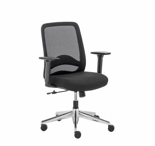 КЭРОТ С/CAROT S Кресло рабочее ЧЕРНЫЙ/АЛЮМ