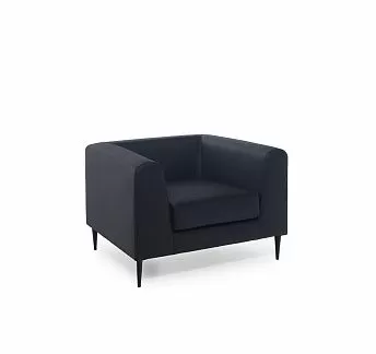 ЕВА АП/EVA UP Кресло, кожа ЧЕРНЫЙ/ЧЕРНЫЙ