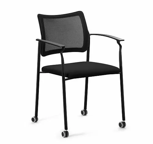 ПИНКО-СЕТКА/PINKO-MESH Кресло ч.кол, подлк ЧЕРНЫЙ/ЧЕРНЫЙ/ЧЕРНЫЙ