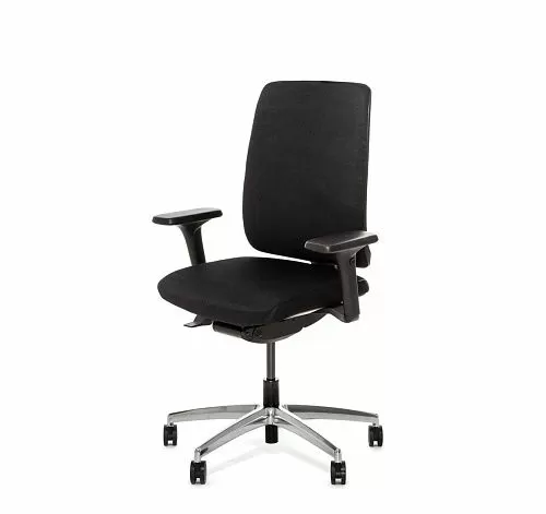 ДИОН/DION Кресло, синх, 1Д, алюм ЧЕРНЫЙ/АЛЮМ