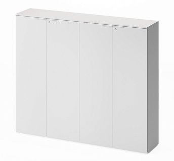 УНИО/UNIO Шкаф д/бумаг х2 БЕЛЫЙ